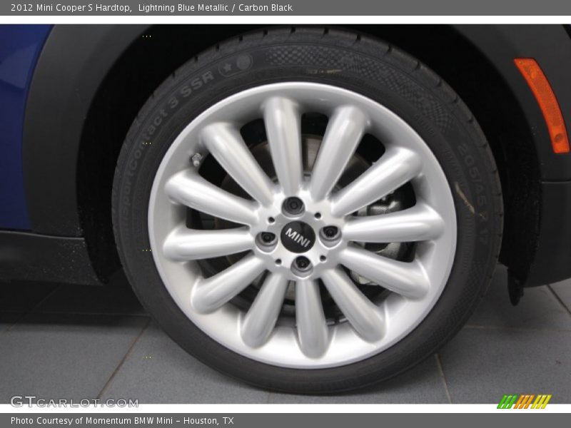 Lightning Blue Metallic / Carbon Black 2012 Mini Cooper S Hardtop