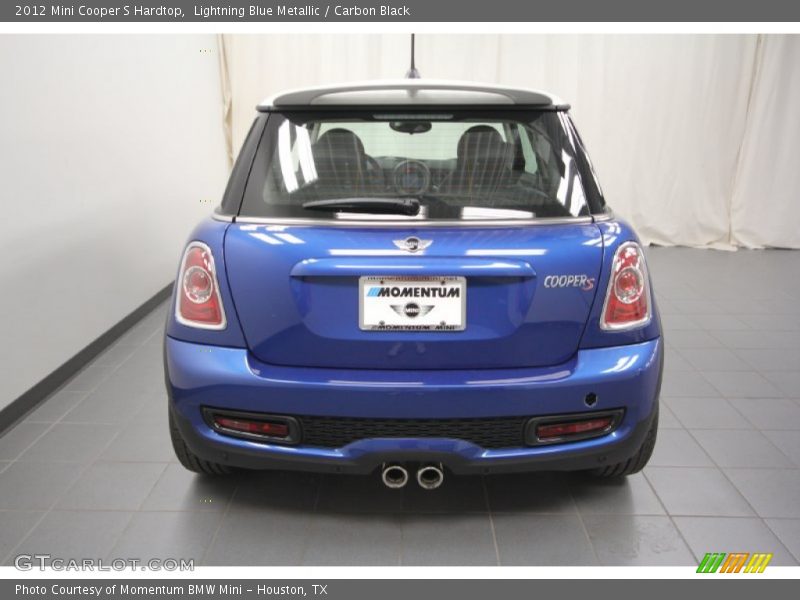 Lightning Blue Metallic / Carbon Black 2012 Mini Cooper S Hardtop