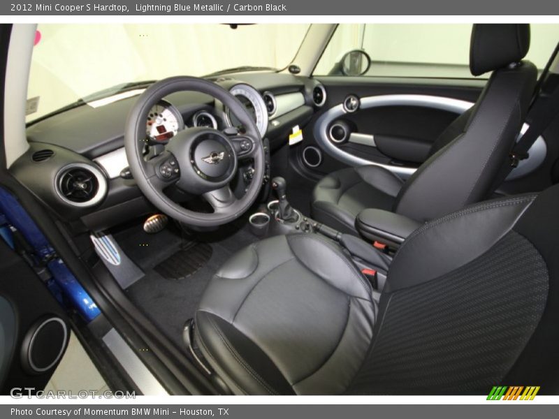 Lightning Blue Metallic / Carbon Black 2012 Mini Cooper S Hardtop