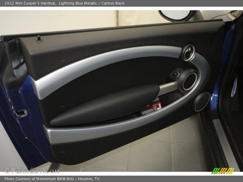 Lightning Blue Metallic / Carbon Black 2012 Mini Cooper S Hardtop