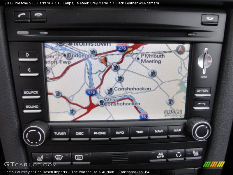 Navigation of 2012 911 Carrera 4 GTS Coupe