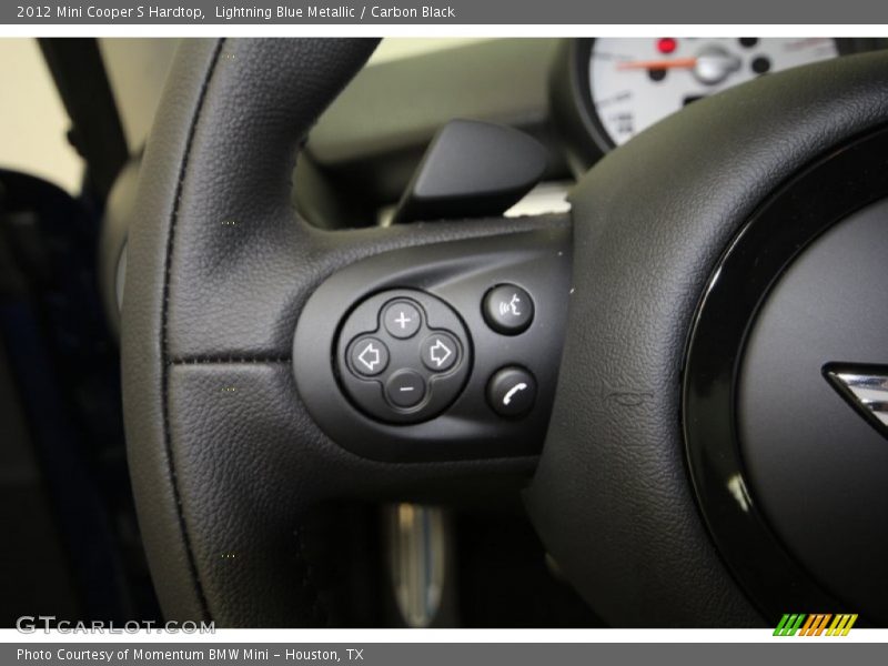 Lightning Blue Metallic / Carbon Black 2012 Mini Cooper S Hardtop