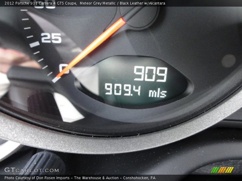 Meteor Grey Metallic / Black Leather w/Alcantara 2012 Porsche 911 Carrera 4 GTS Coupe