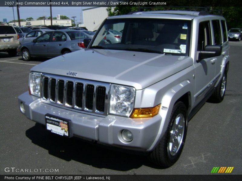 Bright Silver Metallic / Dark Slate Gray/Light Graystone 2007 Jeep Commander Limited 4x4
