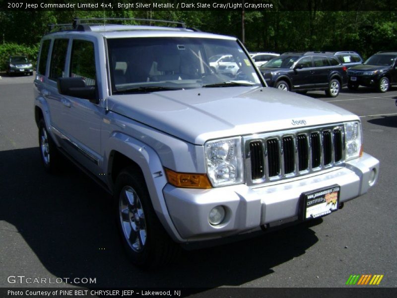 Bright Silver Metallic / Dark Slate Gray/Light Graystone 2007 Jeep Commander Limited 4x4