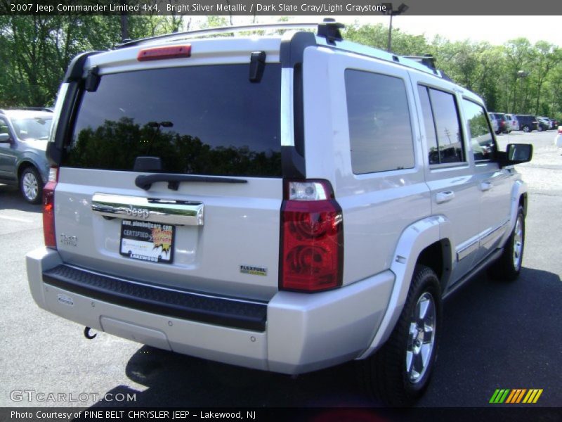 Bright Silver Metallic / Dark Slate Gray/Light Graystone 2007 Jeep Commander Limited 4x4