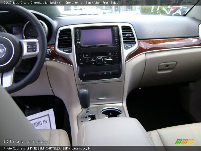 Stone White / Black/Light Frost Beige 2012 Jeep Grand Cherokee Limited 4x4