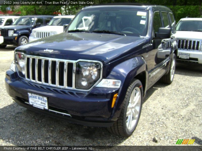 True Blue Pearl / Dark Slate Gray 2012 Jeep Liberty Jet 4x4