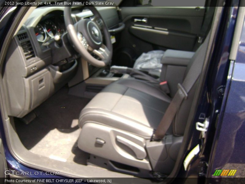 True Blue Pearl / Dark Slate Gray 2012 Jeep Liberty Jet 4x4