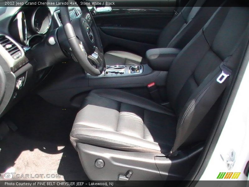 Stone White / Black 2012 Jeep Grand Cherokee Laredo 4x4