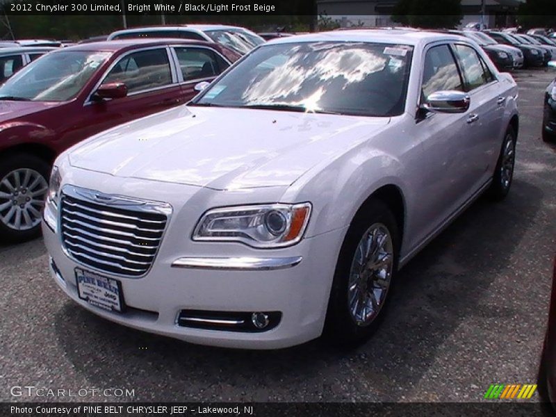 Bright White / Black/Light Frost Beige 2012 Chrysler 300 Limited