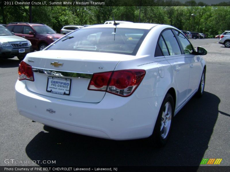 Summit White / Medium Titanium 2011 Chevrolet Cruze LT