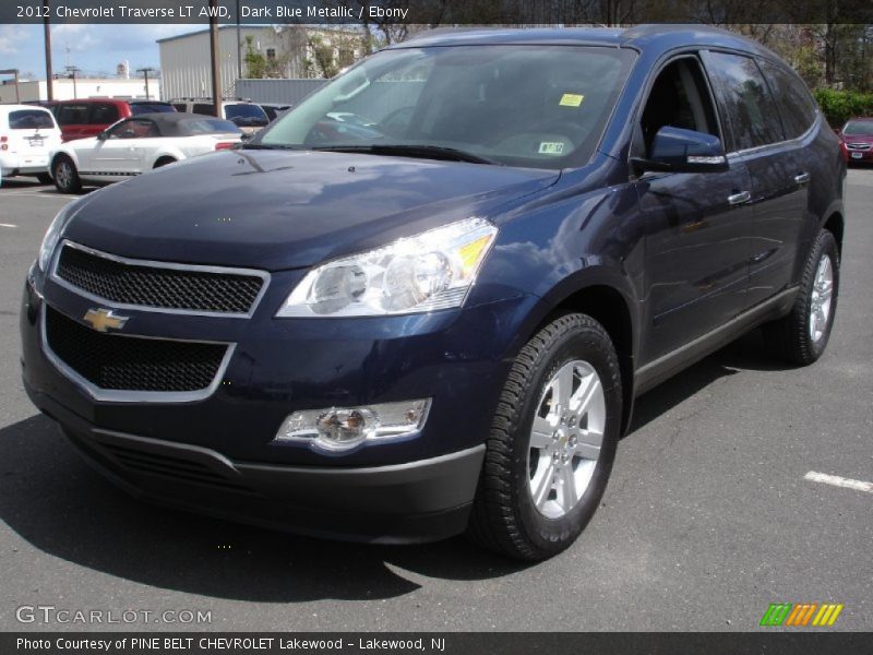 Dark Blue Metallic / Ebony 2012 Chevrolet Traverse LT AWD