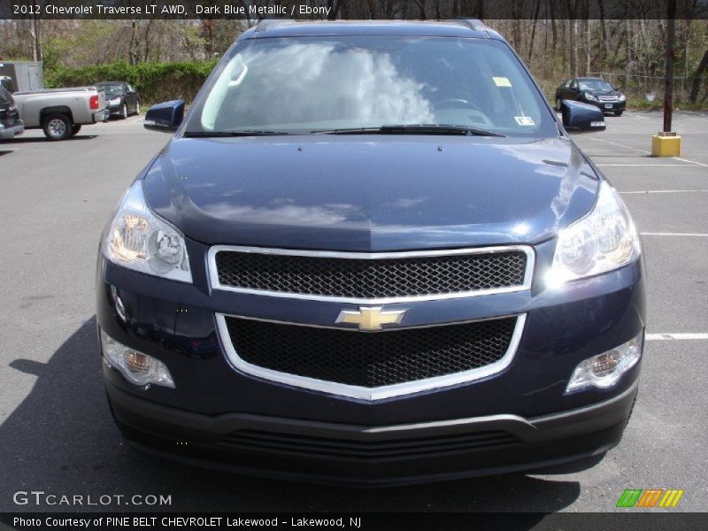 Dark Blue Metallic / Ebony 2012 Chevrolet Traverse LT AWD