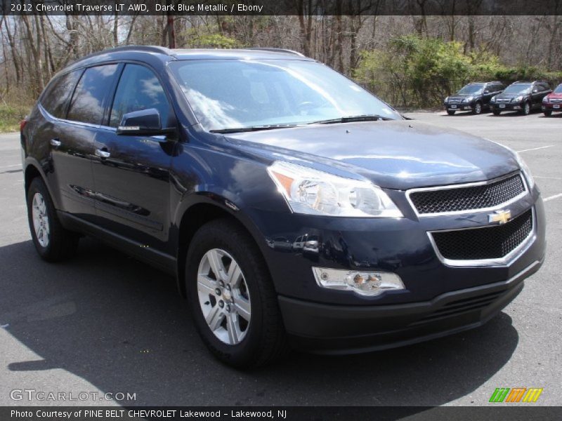 Dark Blue Metallic / Ebony 2012 Chevrolet Traverse LT AWD