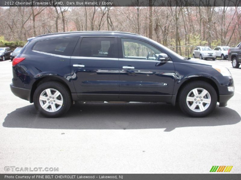 Dark Blue Metallic / Ebony 2012 Chevrolet Traverse LT AWD