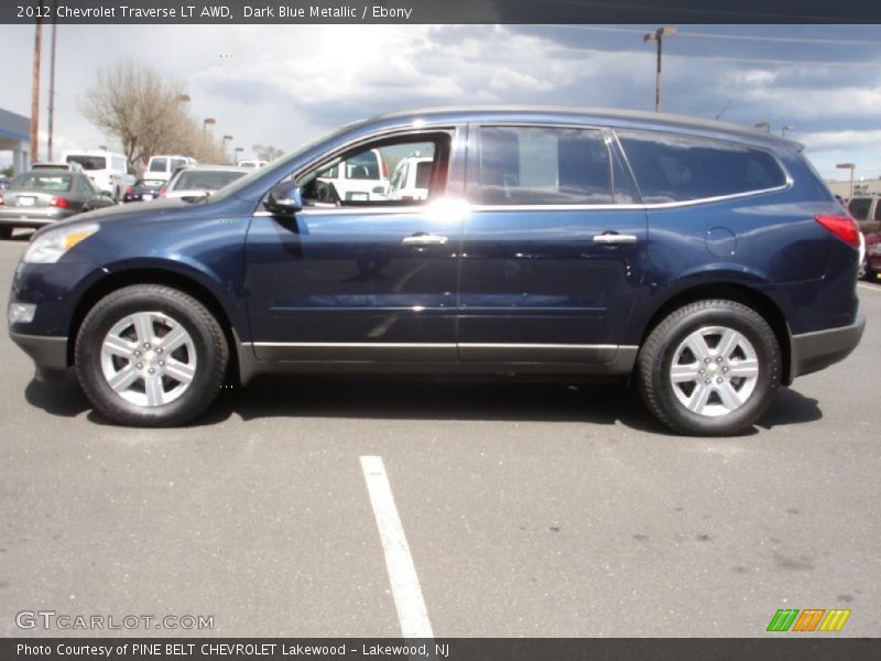 Dark Blue Metallic / Ebony 2012 Chevrolet Traverse LT AWD