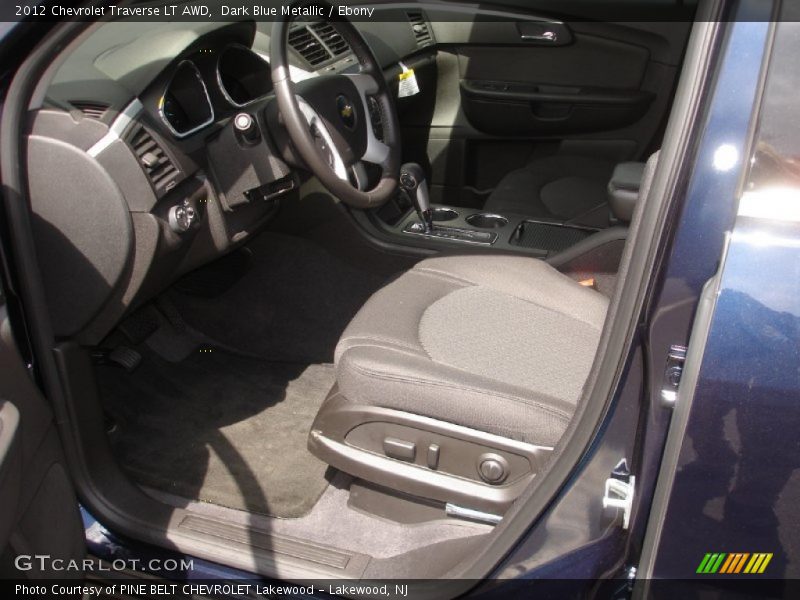Dark Blue Metallic / Ebony 2012 Chevrolet Traverse LT AWD