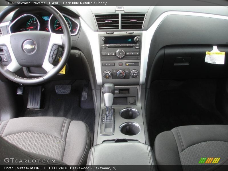 Dark Blue Metallic / Ebony 2012 Chevrolet Traverse LT AWD