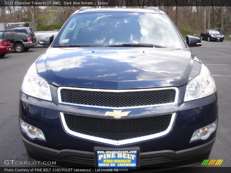 Dark Blue Metallic / Ebony 2012 Chevrolet Traverse LT AWD