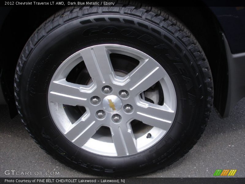 Dark Blue Metallic / Ebony 2012 Chevrolet Traverse LT AWD