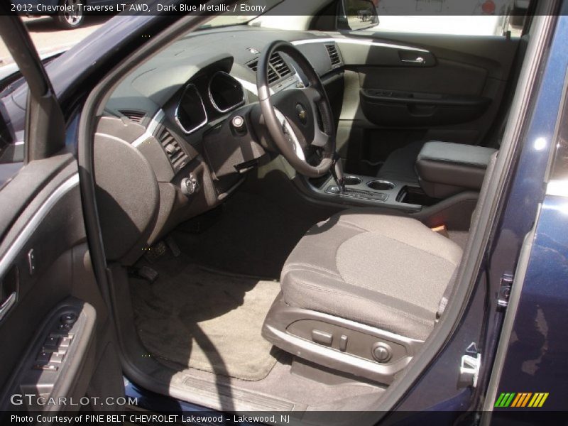 Dark Blue Metallic / Ebony 2012 Chevrolet Traverse LT AWD