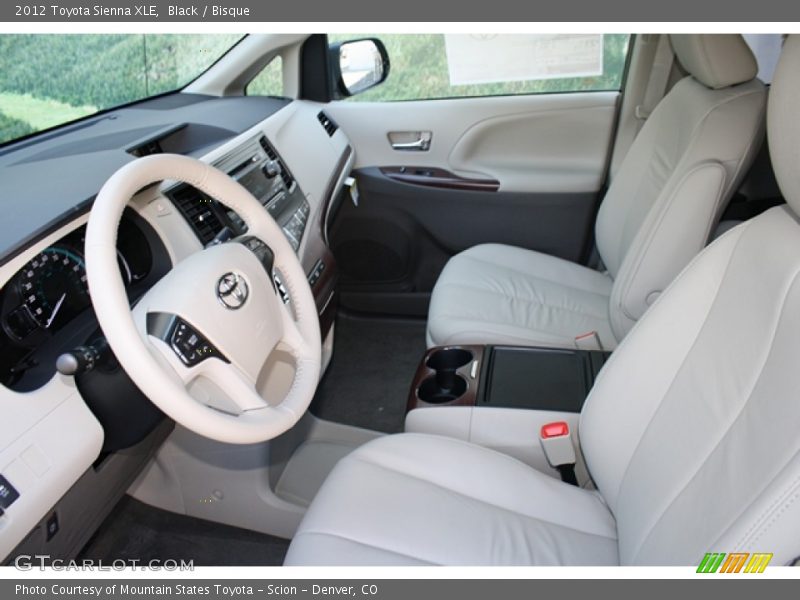 Black / Bisque 2012 Toyota Sienna XLE