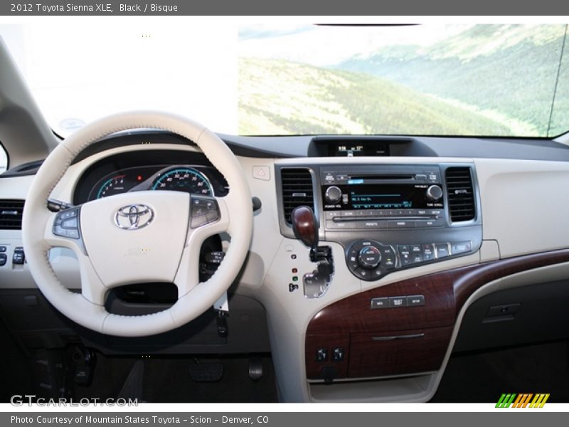 Black / Bisque 2012 Toyota Sienna XLE