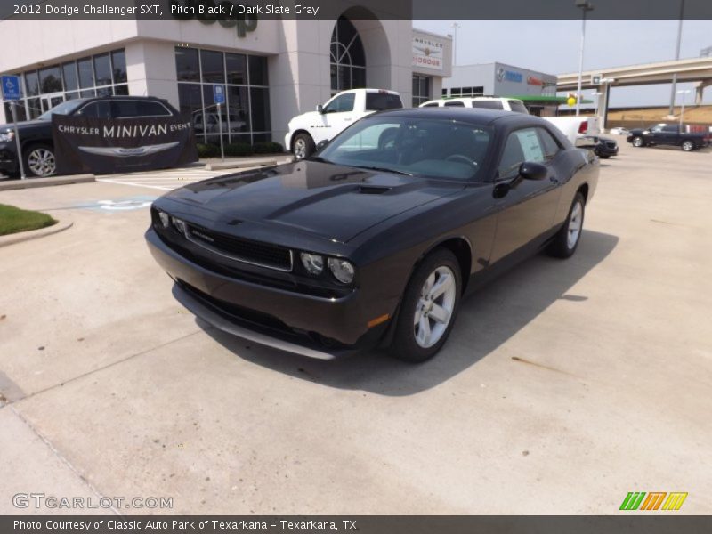 Pitch Black / Dark Slate Gray 2012 Dodge Challenger SXT