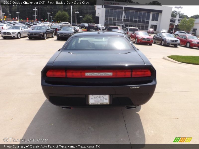 Pitch Black / Dark Slate Gray 2012 Dodge Challenger SXT