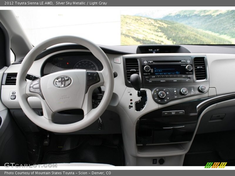 Silver Sky Metallic / Light Gray 2012 Toyota Sienna LE AWD