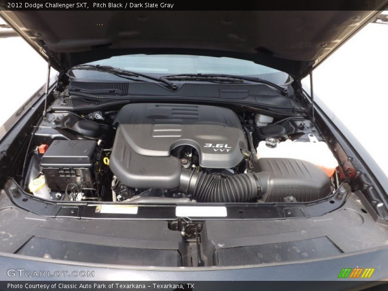 Pitch Black / Dark Slate Gray 2012 Dodge Challenger SXT