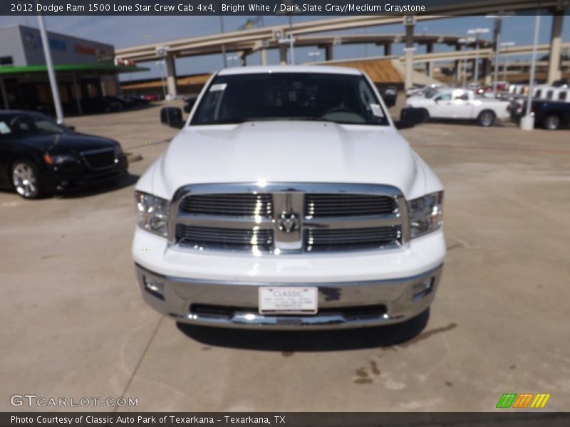 Bright White / Dark Slate Gray/Medium Graystone 2012 Dodge Ram 1500 Lone Star Crew Cab 4x4