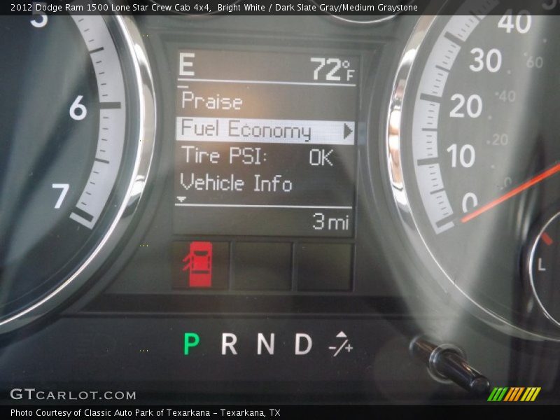 Bright White / Dark Slate Gray/Medium Graystone 2012 Dodge Ram 1500 Lone Star Crew Cab 4x4