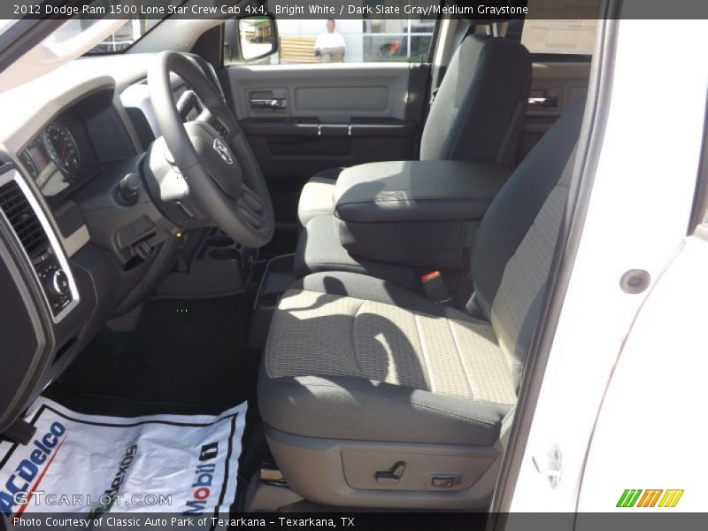 Bright White / Dark Slate Gray/Medium Graystone 2012 Dodge Ram 1500 Lone Star Crew Cab 4x4