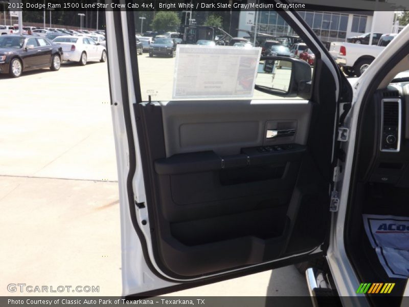 Bright White / Dark Slate Gray/Medium Graystone 2012 Dodge Ram 1500 Lone Star Crew Cab 4x4