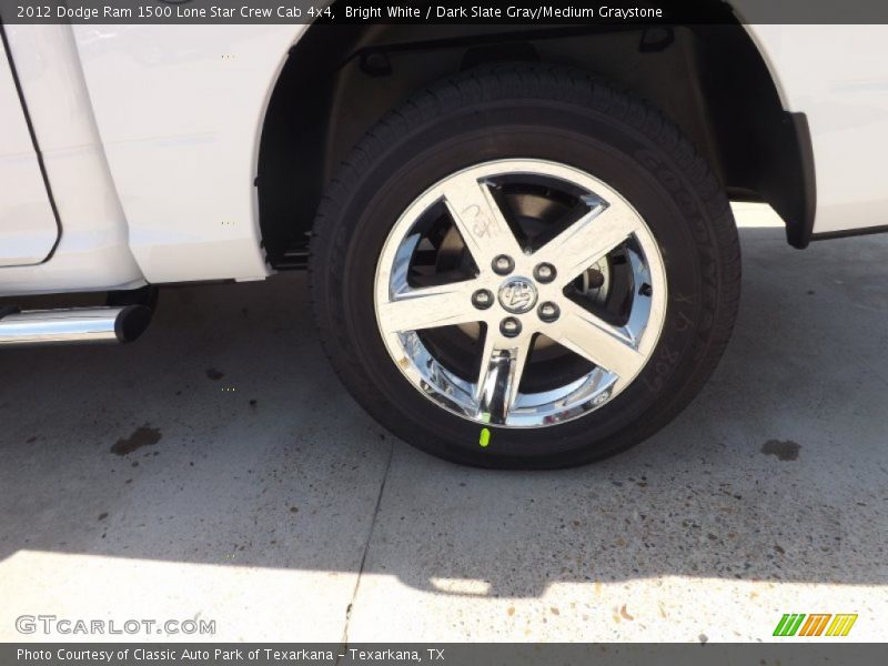 Bright White / Dark Slate Gray/Medium Graystone 2012 Dodge Ram 1500 Lone Star Crew Cab 4x4