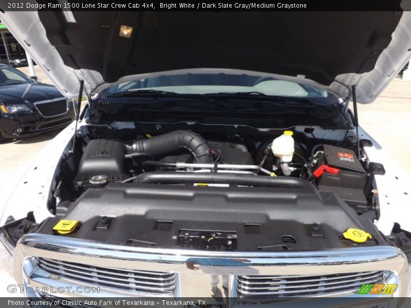 Bright White / Dark Slate Gray/Medium Graystone 2012 Dodge Ram 1500 Lone Star Crew Cab 4x4