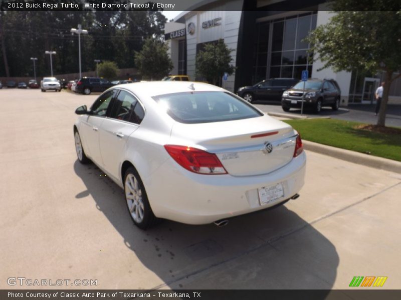 White Diamond Tricoat / Ebony 2012 Buick Regal Turbo