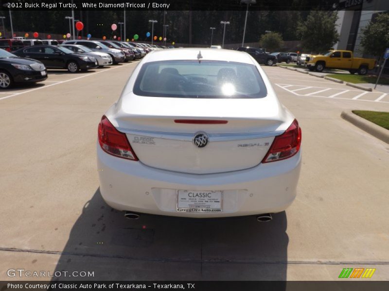 White Diamond Tricoat / Ebony 2012 Buick Regal Turbo