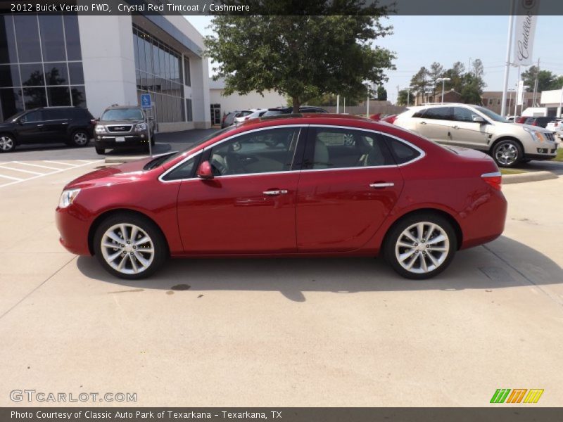 Crystal Red Tintcoat / Cashmere 2012 Buick Verano FWD