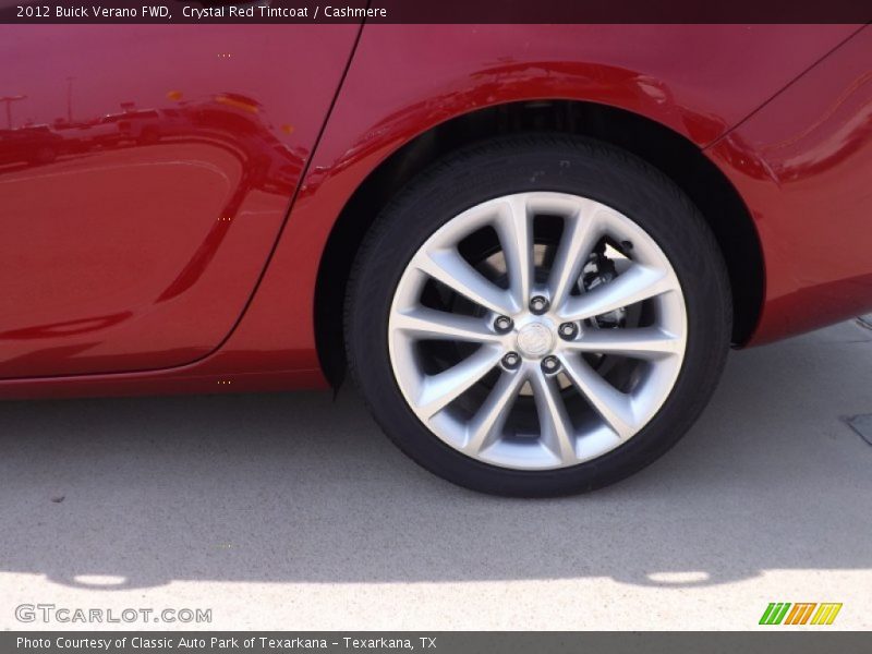 Crystal Red Tintcoat / Cashmere 2012 Buick Verano FWD
