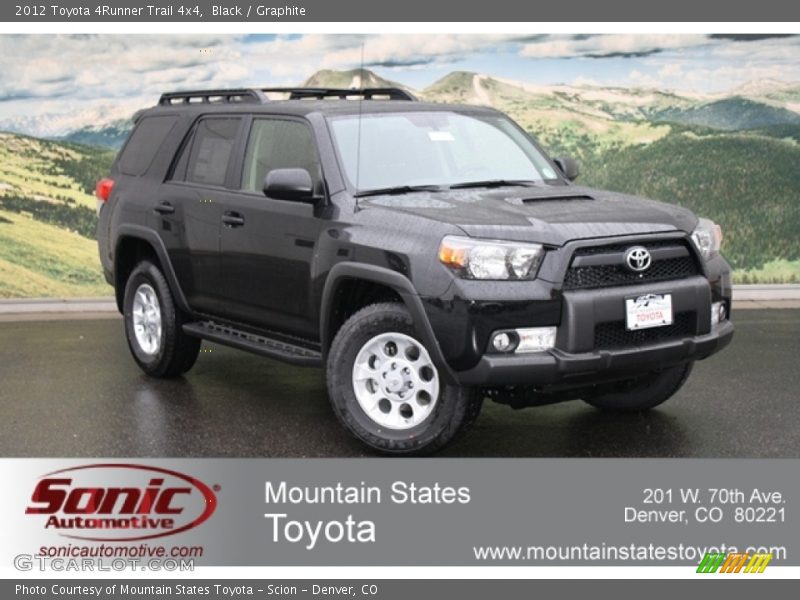 Black / Graphite 2012 Toyota 4Runner Trail 4x4