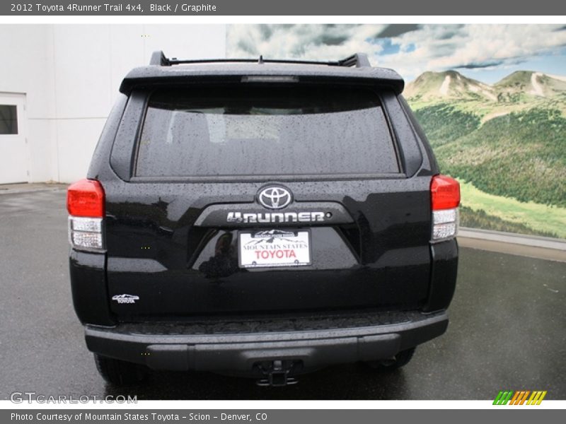 Black / Graphite 2012 Toyota 4Runner Trail 4x4