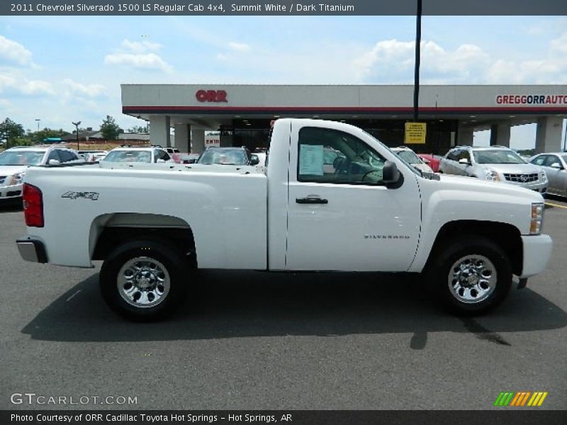 Summit White / Dark Titanium 2011 Chevrolet Silverado 1500 LS Regular Cab 4x4