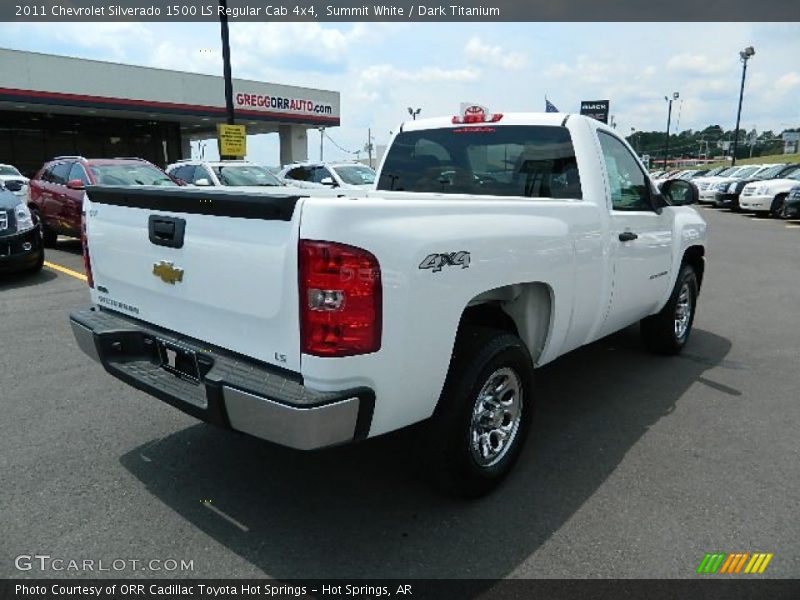 Summit White / Dark Titanium 2011 Chevrolet Silverado 1500 LS Regular Cab 4x4