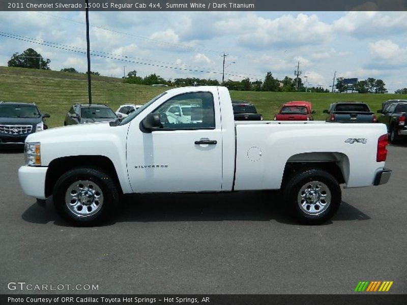 Summit White / Dark Titanium 2011 Chevrolet Silverado 1500 LS Regular Cab 4x4