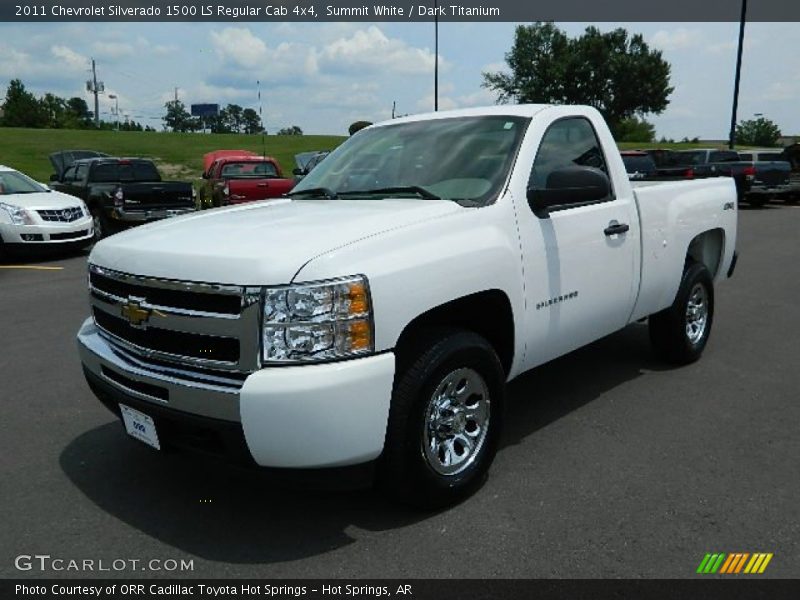 Summit White / Dark Titanium 2011 Chevrolet Silverado 1500 LS Regular Cab 4x4