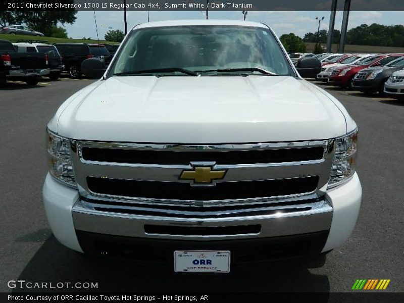 Summit White / Dark Titanium 2011 Chevrolet Silverado 1500 LS Regular Cab 4x4