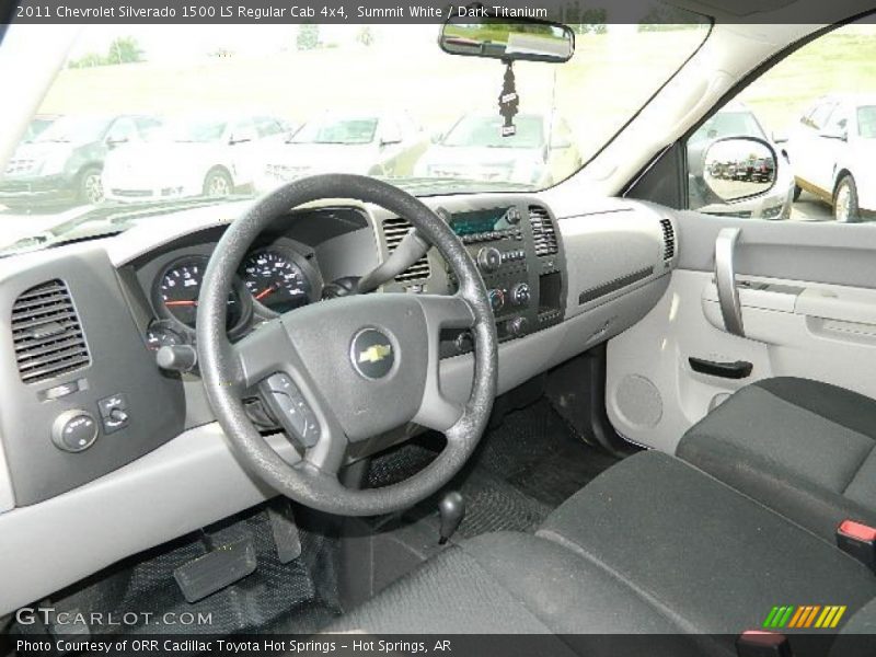 Summit White / Dark Titanium 2011 Chevrolet Silverado 1500 LS Regular Cab 4x4